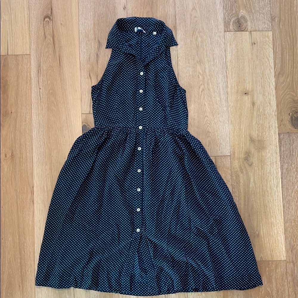 Steven Alan Blue Sleeveless Polo Collar Sundress
